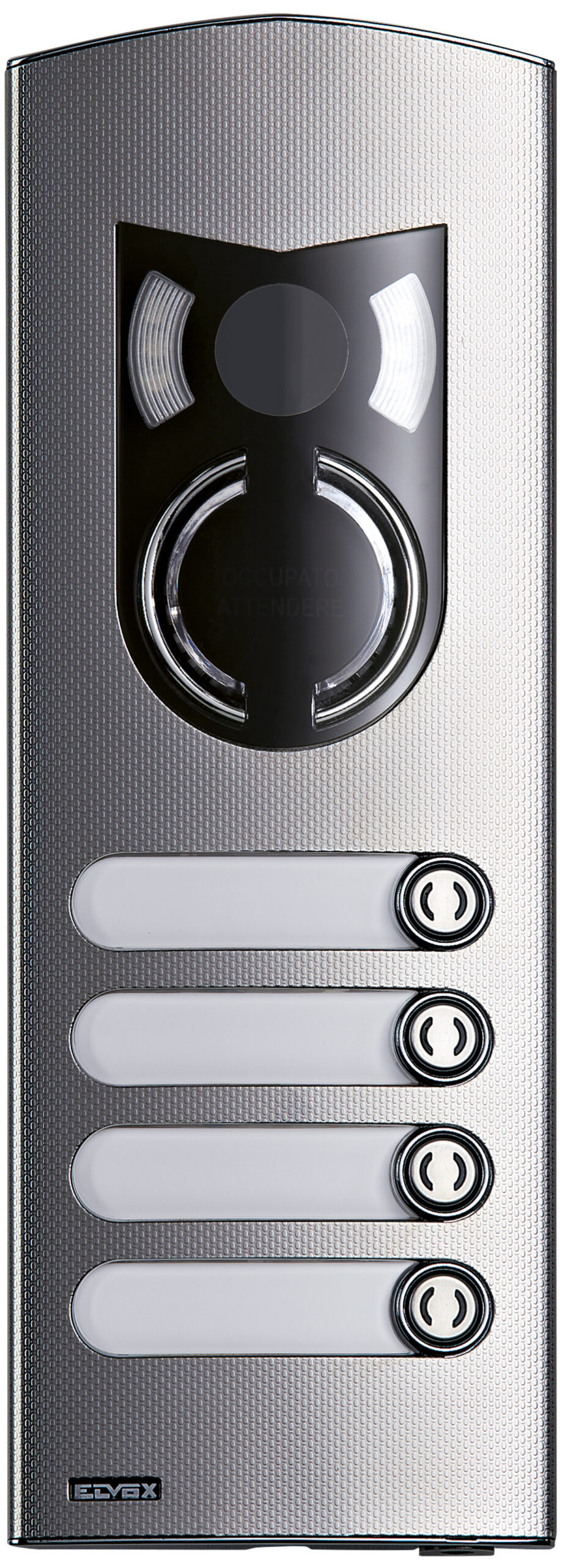 VIW1224 Placca a/v 2M IK10 4 tasti acciaio