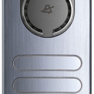 VIW1321 Placca a/v 2M 1 tasto e 3 copriforo