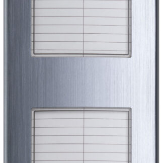 VIW132N Placca suppl. 2M 2 cartelli alluminio