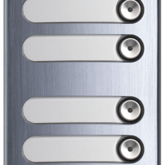 VIW1358 Placca suppl. 2M 8 tasti alluminio