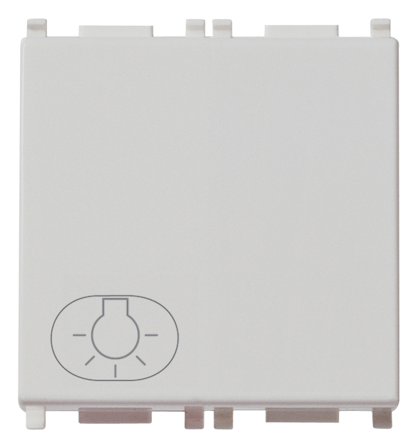 VIW14008.2.L.SL Pulsante 1P NO 10A luce 2M Silver