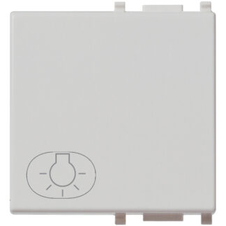 VIW14022.L.SL Tasto 2M simbolo luce Silver