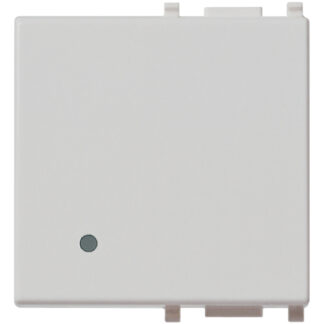 VIW14022.SL Tasto 2M illuminabile Silver