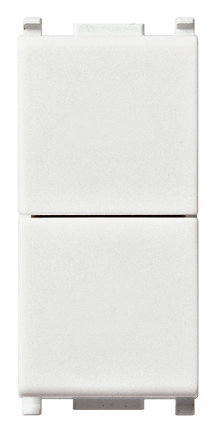 VIW14066 Due pulsanti indipend.1P NO+NO10A bianco
