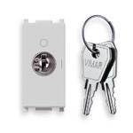 VIW14083.S.SL Interruttore 2P 16AX +chiave OFF Silver