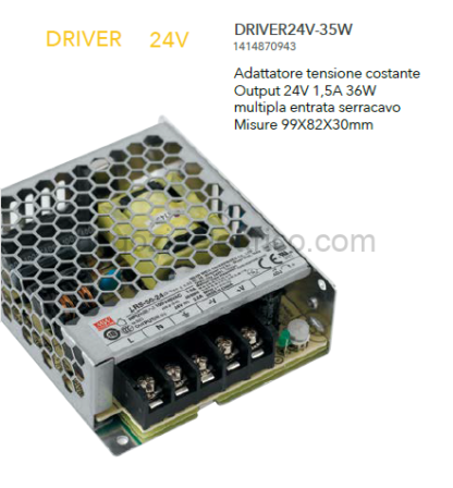 ALIMENTATORE driver 24v 35w mean well