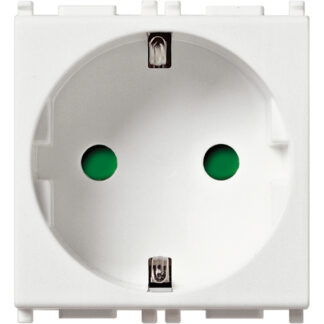 VIW14208 Presa SICURY 2P+T 16A tedesco bianco