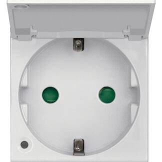 VIW14208.C.SL Presa SICURY 2P+T 16A DE + coper. Silver