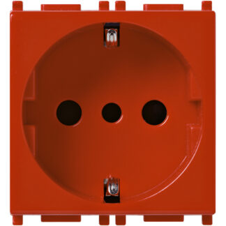 VIW14209.R Presa 2P+T 16A P30 rosso