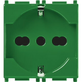 VIW14210.AB.V Presa 2P+T 16A univ. antibatterico verde