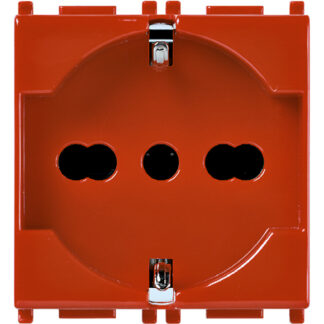 VIW14210.R Presa 2P+T 16A universale rosso
