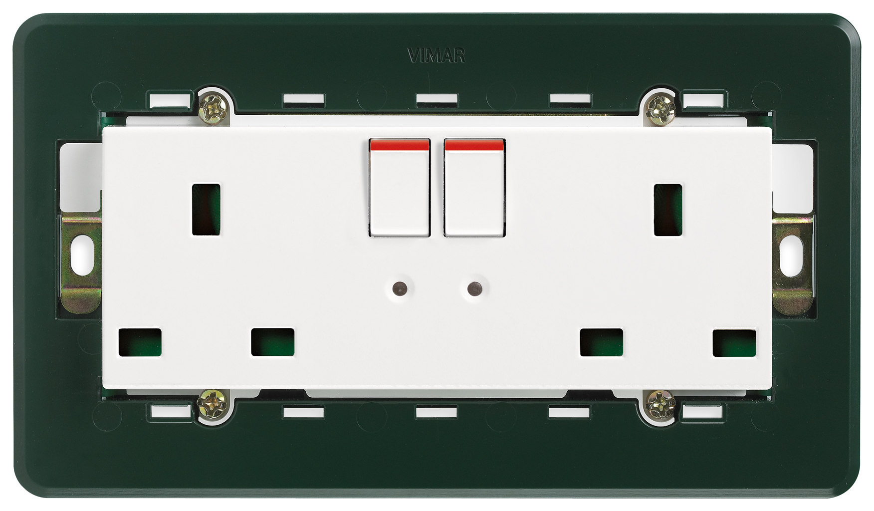 VIW14222 2 prese 2P+T 13A inglese interr. bianco