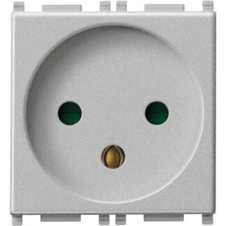 VIW14240.SL Presa SICURY 2P+T 16A israeliano Silver