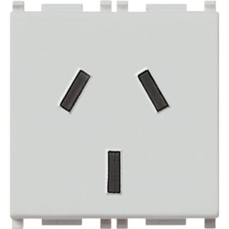 VIW14253.SL Presa SICURY 2P+T 20A argentino Silver