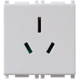 VIW14262.SL Presa SICURY 2P+T 15A Australia Silver