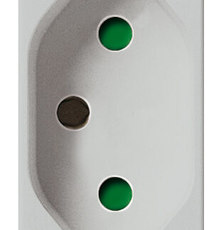 VIW14264.SL Presa SICURY 2P+T 10A brasiliano Silver