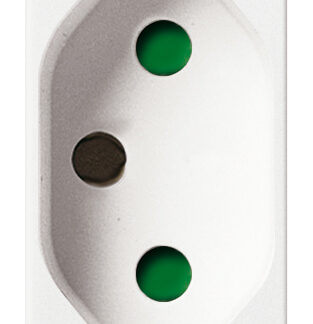 VIW14265 Presa SICURY 2P+T 20A brasiliano bianco