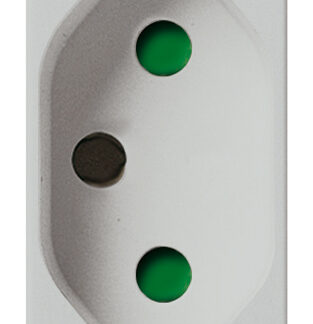 VIW14265.SL Presa SICURY 2P+T 20A brasiliano Silver