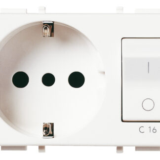 VIW14276 Presa 2P+T 16A P30 intb+MT C16 bianco