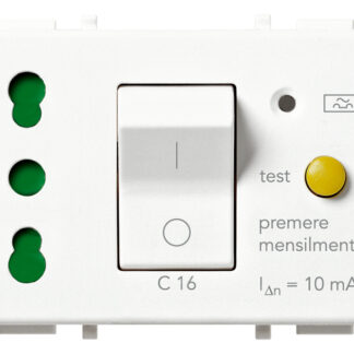 VIW14283 Presa 2P+T 16A P17/11 intb+MTDiff bianco