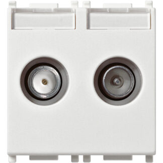 VIW14302.10 Presa TV-RD-SAT passante 2 uscite bianco