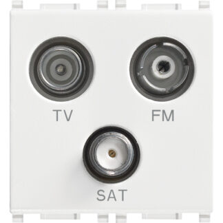 VIW14303 Presa TV-FM-SAT diretta 3 uscite bianco