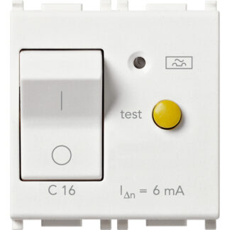 VIW14411.16.6 Interruttore MTDiff. 1P+N C16 6mA bianco