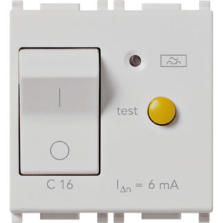 VIW14411.16.6.SL Interruttore MT Diff.1P+N C16 6mA Silver