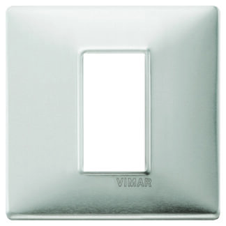VIW14641.81 Placca 1M alluminio spazzolato