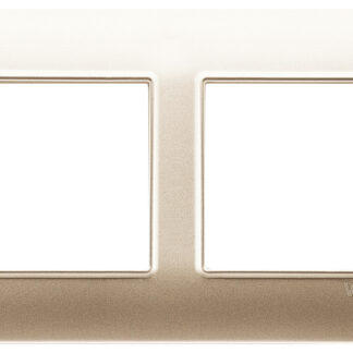 VIW14645.22 Placca 4M (2+2) int57 champagne opaco