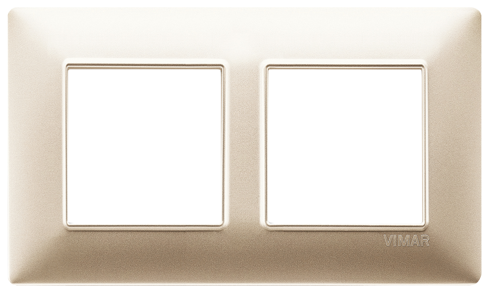 VIW14645.22 Placca 4M (2+2) int57 champagne opaco