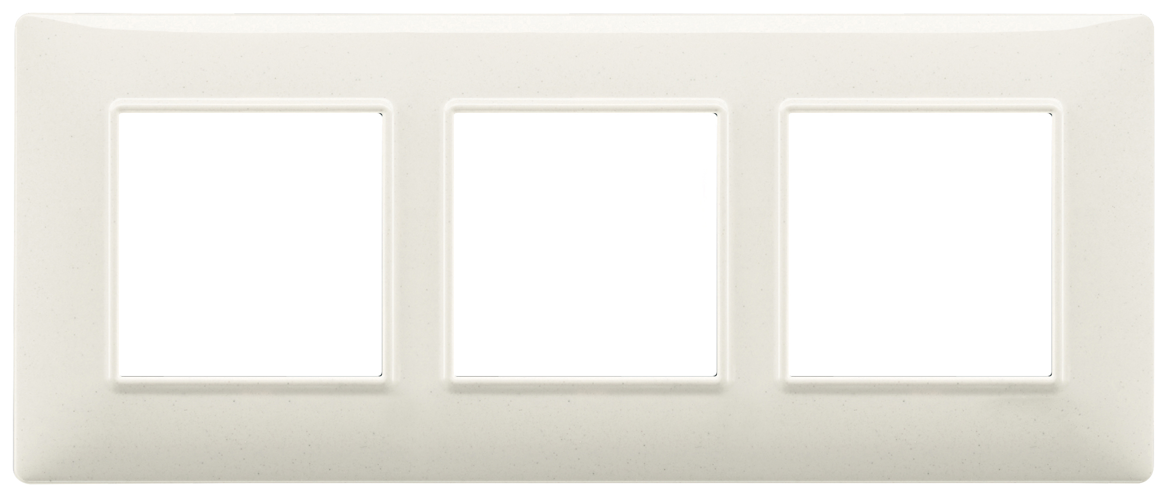 VIW14646.06 Placca 6M (2+2+2) int57 bianco granito