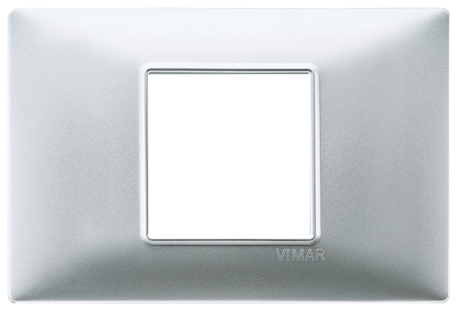 VIW14652.20 Placca 2M centrali argento opaco