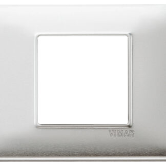 VIW14652.81 Placca 2M centrali alluminio spazzolato