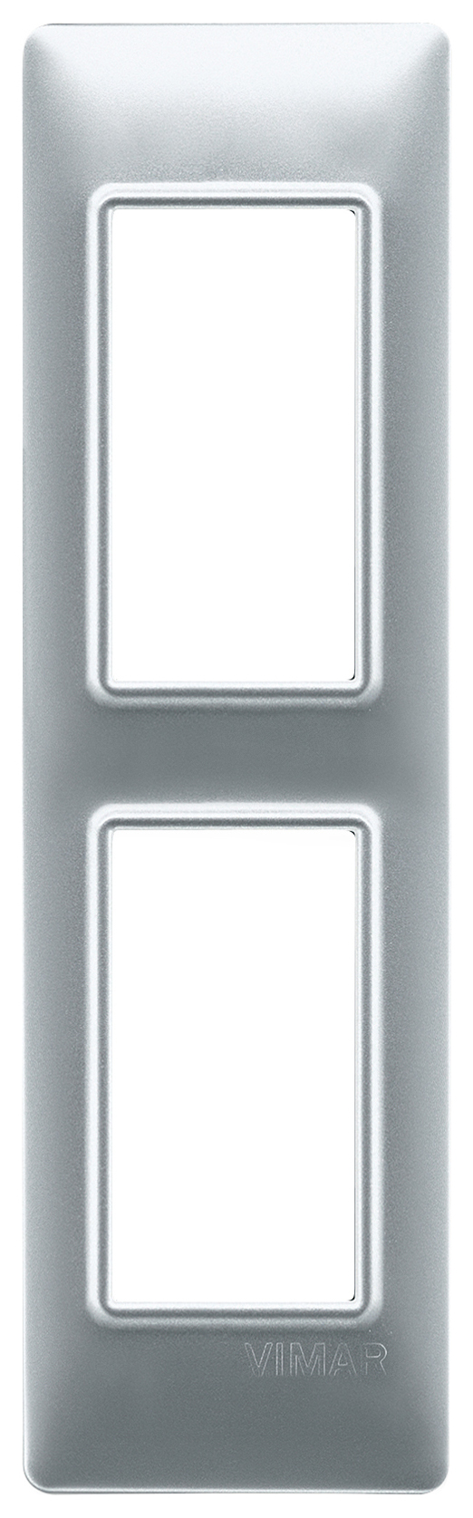 VIW14667.20 Placca 2M pannelli argento opaco