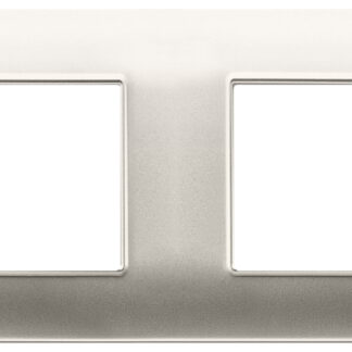 VIW14669.21 Placca 8M (2+2+2+2) int71 nichel opaco