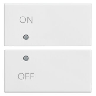 VIW14752.1 Due mezzi tasti 2M simboli ON/OFF bianco