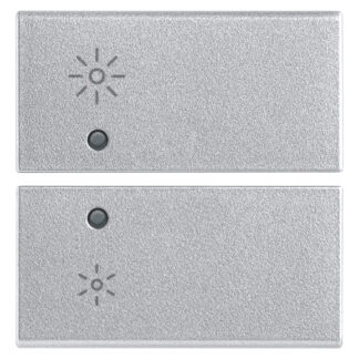 VIW14752.3.SL Due mezzi tasti 2M regolazione Silver