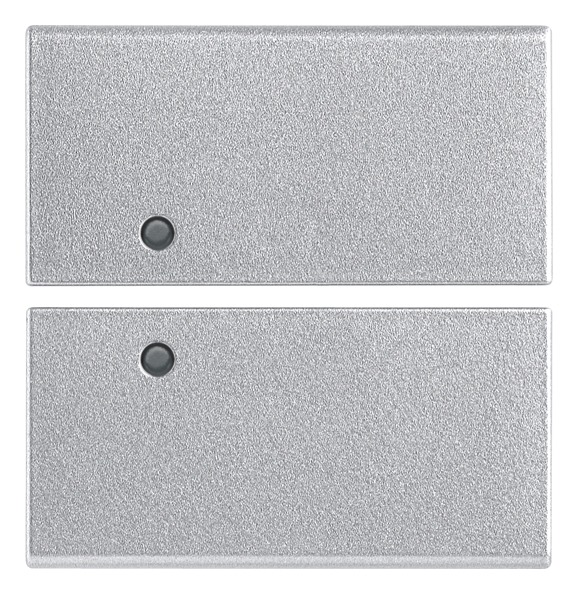 VIW14752.SL Due mezzi tasti 2M neutro pers. Silver