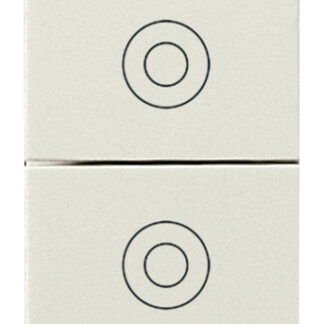 VIW16121.B Due pulsanti 1P NO 10A bianco