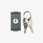 VIW16180.CU Pulsante 1P NO 16A +chiave unif. grigio