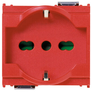 VIW16211.R Presa 2P+T 16A universale rosso