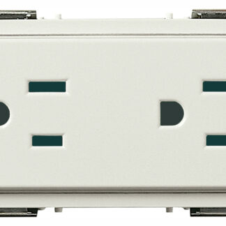 VIW16243.B Due prese SICURY 2P+T15A USA+SASO bianco