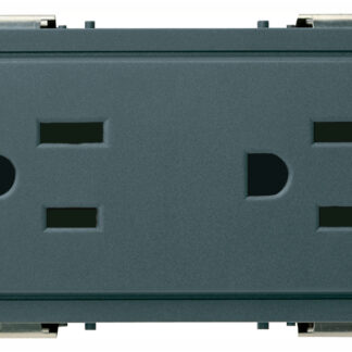 VIW16246 Due prese 2P+T 15A USA+SASO grigio