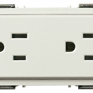 VIW16246.B Due prese 2P+T 15A USA+SASO bianco