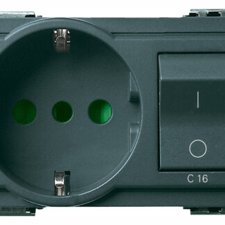 VIW16276 Presa 2P+T 16A P30 intb+MT C16 grigio