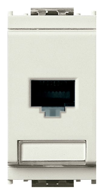 VIW16359.5.B Presa RJ45 Netsafe Cat5e FTP 110 bianco