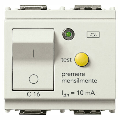 VIW16511.16.B Interruttore MTDiff.1P+N C16 10mA bianco