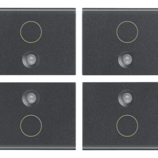 VIW16841.0 Quattro mezzi tasti 1M simbolo O grigio