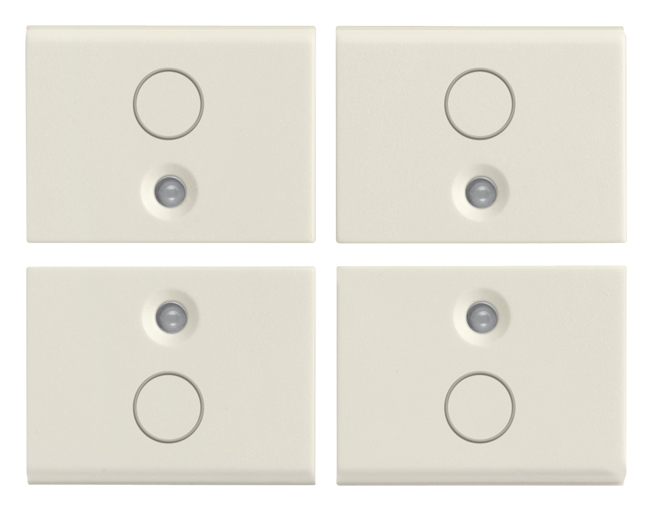 VIW16841.0.B Quattro mezzi tasti 1M simbolo O bianco